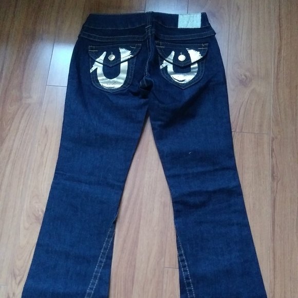True Religion Flare Dark Jeans - Picture 3 of 4
